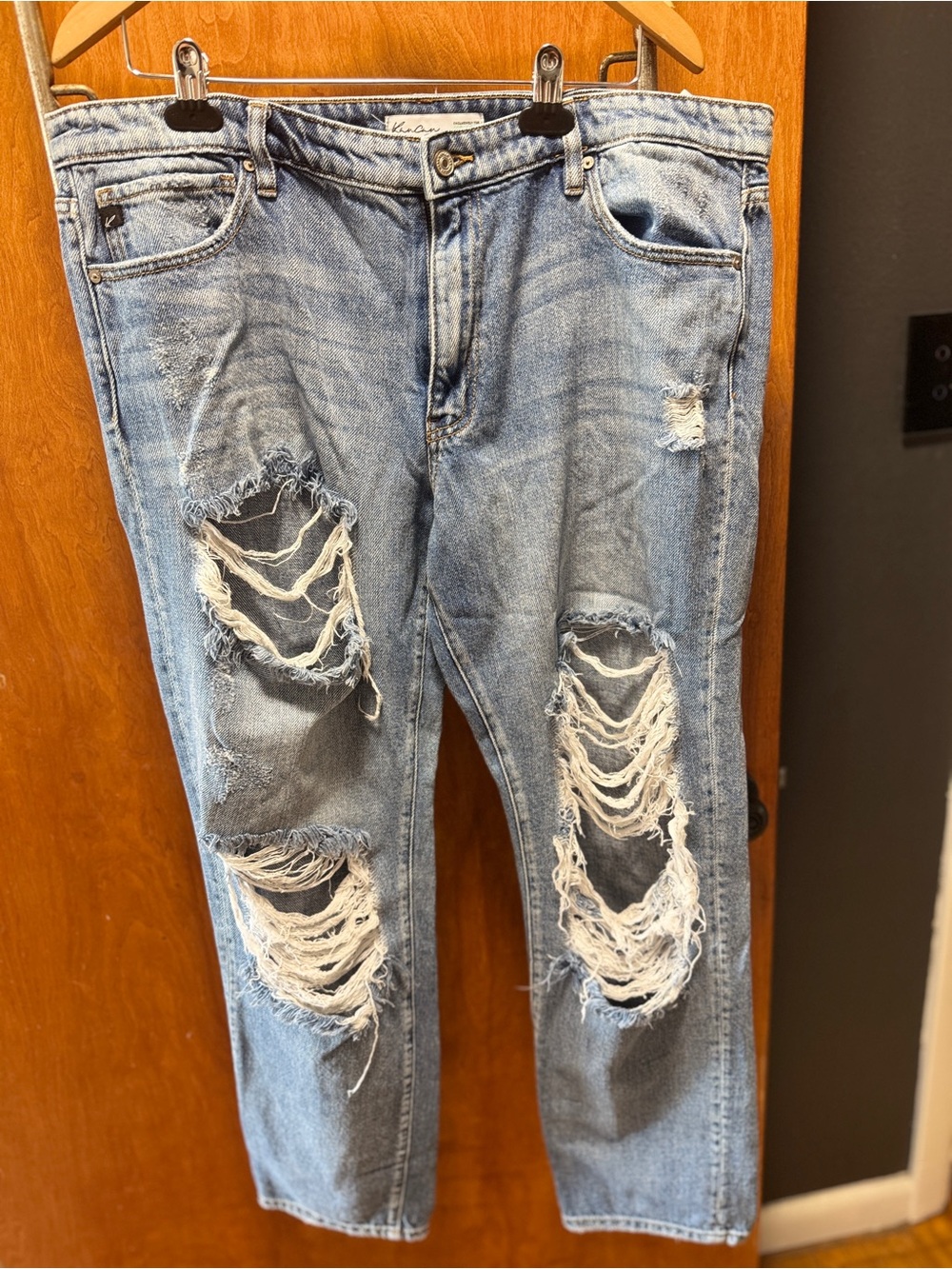 Light Blue Distressed Kancan Jeans - Casual Ripped Denim